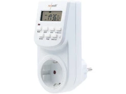 Revolt Digitale Schaltuhr:Digitale Zeitschaltuhr Mit LCD-Display, Minutengenau, 140 Schaltzeiten