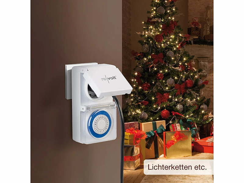 Revolt Außen Zeitschaltuhr:Mechanische Outdoor-Zeitschaltuhr, IP44, 30 Min., Kindersicherung 12 Revolt Außen Zeitschaltuhr:Mechanische Outdoor-Zeitschaltuhr, IP44, 30 Min., Kindersicherung – Bild 10
