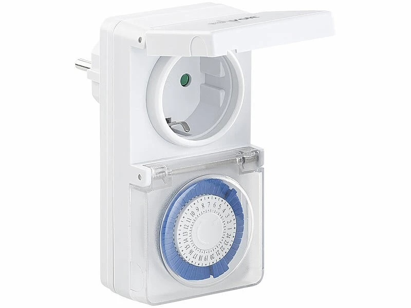 Revolt Außen Zeitschaltuhr:Mechanische Outdoor-Zeitschaltuhr, IP44, 30 Min., Kindersicherung 3 Revolt Außen Zeitschaltuhr:Mechanische Outdoor-Zeitschaltuhr, IP44, 30 Min., Kindersicherung