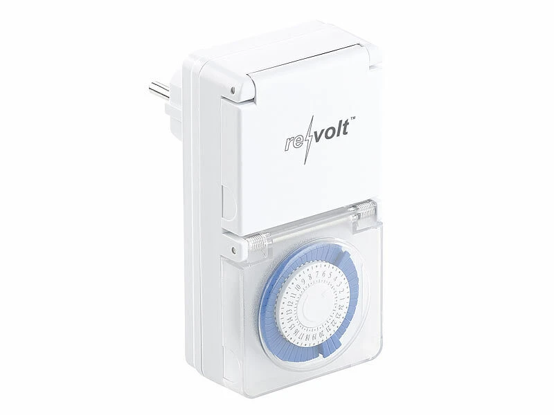 Revolt Außen Zeitschaltuhr:Mechanische Outdoor-Zeitschaltuhr, IP44, 30 Min., Kindersicherung 7 Revolt Außen Zeitschaltuhr:Mechanische Outdoor-Zeitschaltuhr, IP44, 30 Min., Kindersicherung – Bild 5