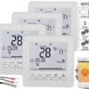 Revolt Raumthermostat:4er-Set WLAN-Thermostate Für Fußbodenheizung, Für Siri, Alexa & GA 1 Revolt Raumthermostat:4er-Set WLAN-Thermostate Für Fußbodenheizung, Für Siri, Alexa & GA -Pearl Shop nc7755 7