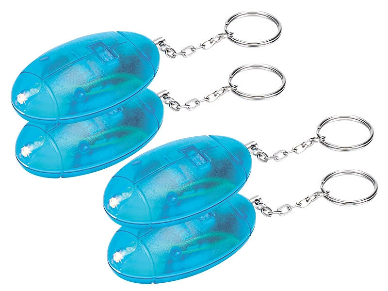 VisorTech Handtaschenalarm:4er-Set Personenalarme, Laute 110 DB, Mit Taschenlampe 3 VisorTech Handtaschenalarm:4er-Set Personenalarme, Laute 110 DB, Mit Taschenlampe