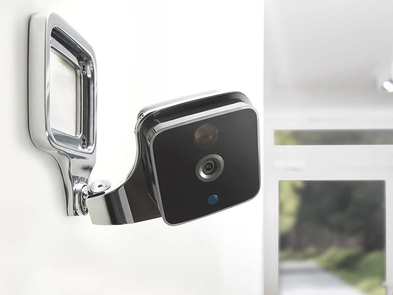 VisorTech IP Kamera Alarm:WLAN-IP-Überwachungskamera Mit App Für IOS, HD 720p, 155°-Objektiv 4 VisorTech IP Kamera Alarm:WLAN-IP-Überwachungskamera Mit App Für IOS, HD 720p, 155°-Objektiv – Bild 2