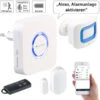 VisorTech WiFi Alarmanlage:4-teilige WLAN-Alarmanlage, Alexa-kompatibel, Für Bis 50 Sensoren, App -Pearl Shop nx4406 7