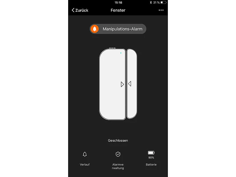 Luminea Fenstersensoren:5er-Set WiFi Tür & Fensteralarm, Alexa Und Google Assistant Komp. 14 Luminea Fenstersensoren:5er-Set WiFi Tür & Fensteralarm, Alexa Und Google Assistant Komp. – Bild 12