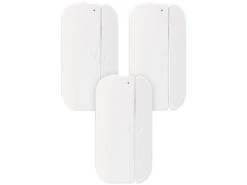 Luminea Türkontakte:3er-Set WiFi Tür & Fensteralarm, Alexa Und Google Assistant Komp. -Pearl Shop nx4479 0