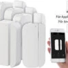 Luminea Fenstersensoren:5er-Set WiFi Tür & Fensteralarm, Alexa Und Google Assistant Komp. -Pearl Shop nx4480 2