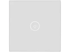 Luminea Home Control Wechselschalter:2er-Set Touch-WLAN-Lichtschalter, Für Siri, Alexa & Google Assistant -Pearl Shop nx4503 0