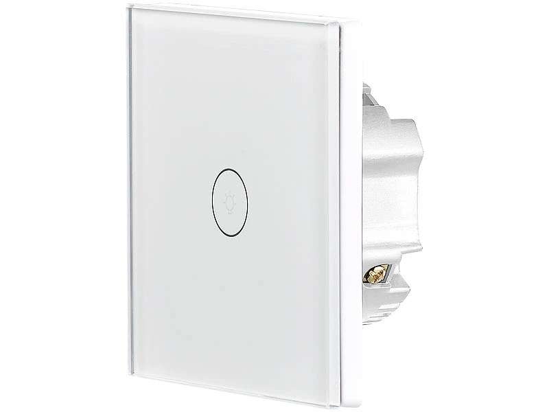 Luminea Home Control Lichttaster:Touch-Lichtschalter, WLAN, Kompat. Zu Siri, Alexa & Google Assistant 6 Luminea Home Control Lichttaster:Touch-Lichtschalter, WLAN, Kompat. Zu Siri, Alexa & Google Assistant – Bild 4