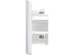 Luminea Home Control Wechselschalter:2er-Set Touch-WLAN-Lichtschalter, Für Siri, Alexa & Google Assistant -Pearl Shop nx4503 3