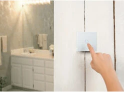 Luminea Home Control Wechselschalter:2er-Set Touch-WLAN-Lichtschalter, Für Siri, Alexa & Google Assistant -Pearl Shop nx4503 4