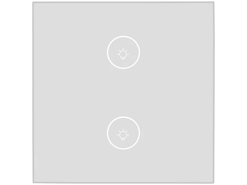 Luminea Home Control WiFi Taster:Touch-Doppel-Lichttaster, Amazon Alexa & Google Assistant Kompatibel 9 Luminea Home Control WiFi Taster:Touch-Doppel-Lichttaster, Amazon Alexa & Google Assistant Kompatibel – Bild 7