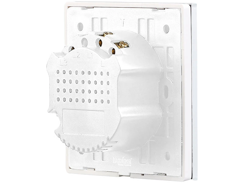 Luminea Home Control Touch Lichtschalter:2er-Set Touch-Doppel-Lichttaster, Komp. Zu Alexa & Google Assistant 10 Luminea Home Control Touch Lichtschalter:2er-Set Touch-Doppel-Lichttaster, Komp. Zu Alexa & Google Assistant – Bild 8
