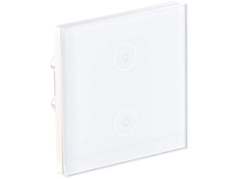 Luminea Home Control WiFi Taster:Touch-Doppel-Lichttaster, Amazon Alexa & Google Assistant Kompatibel 8 Luminea Home Control WiFi Taster:Touch-Doppel-Lichttaster, Amazon Alexa & Google Assistant Kompatibel – Bild 6