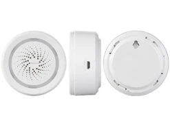VisorTech WiFi Sirene:WLAN-Alarm-Sirene Mit App, Für Alexa, Siri & Google Assistant -Pearl Shop nx4508 11 1