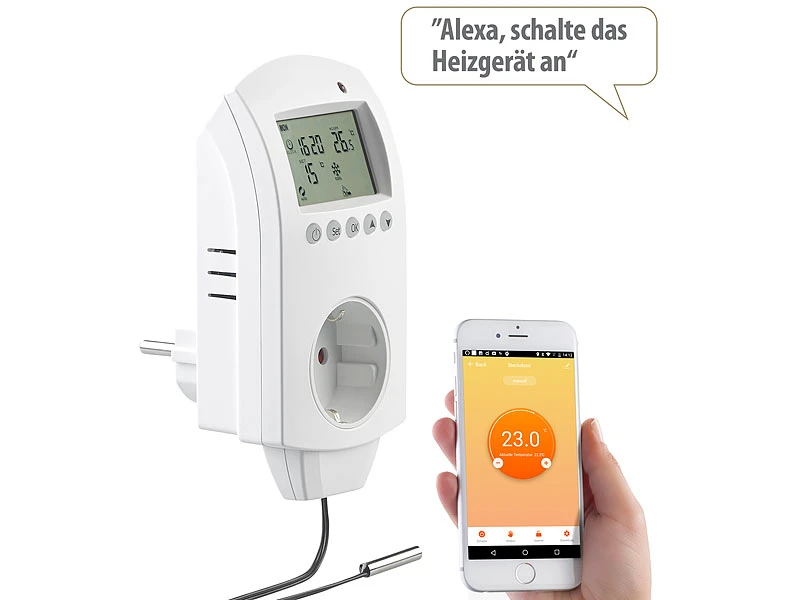 Revolt Thermostat Alexa:WLAN-Steckdosen-Thermostat Für Heizgeräte, App, Versandrückläufer 12 Revolt Thermostat Alexa:WLAN-Steckdosen-Thermostat Für Heizgeräte, App, Versandrückläufer – Bild 10