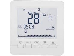 Revolt Raumthermostat Alexa:WLAN-Fußbodenheizung-Thermostat, Für Siri, Alexa & Google Assistant -Pearl Shop nx4608 1 1