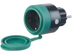 Luminea Home Control Zeitschaltuhr Außen:2er-Set Outdoor-WLAN-Steckdosen F. Alexa, Siri & Google Assistant, 16A -Pearl Shop nx4655 2 1