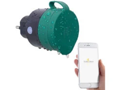 Luminea Home Control Outdoor-WLAN-Mini-Steckdose, Für Alexa, Versandrückläufer -Pearl Shop nx4655 7