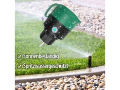 Luminea Home Control Zeitschaltuhr Außen:2er-Set Outdoor-WLAN-Steckdosen F. Alexa, Siri & Google Assistant, 16A -Pearl Shop nx4655 9 3