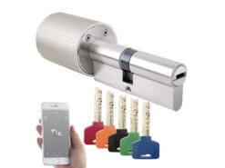 VisorTech Türschloss Smart:Elektronischer Tür-Schließzylinder Mit 5 Schlüssel Und ZigBee Gateway -Pearl Shop nx4661 7 1