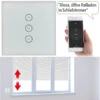 Luminea Home Control Rolladenschalter:Rollladen-Touch-Unterputz-Steuerung Mit WLAN, App Und Sprachsteuerung -Pearl Shop nx4667 5