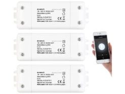 Luminea Home Control Siri Lichtschalter:3er-Set WLAN-Schalter Mit Dimmer, Für Siri, Alexa & Google Assistant 17 Luminea Home Control Siri Lichtschalter:3er-Set WLAN-Schalter Mit Dimmer, Für Siri, Alexa & Google Assistant -Pearl Shop nx4669 3