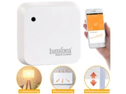 Luminea Home Control Dämmerungsschalter:Wetterfester WLAN-Licht- & Dämmerungs-Sensor Mit App, IP55 12 Luminea Home Control Dämmerungsschalter:Wetterfester WLAN-Licht- & Dämmerungs-Sensor Mit App, IP55 -Pearl Shop nx4679 3 1