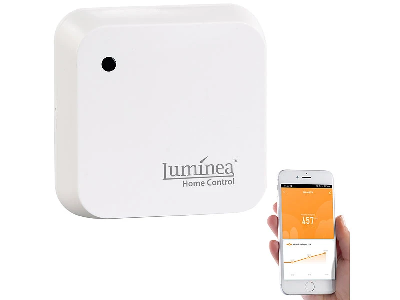 Luminea Home Control Lichtsensor Alexa:4er-Set Wetterfeste WLAN-Licht- & Dämmerungs-Sensoren Mit App, IP55 14 Luminea Home Control Lichtsensor Alexa:4er-Set Wetterfeste WLAN-Licht- & Dämmerungs-Sensoren Mit App, IP55 – Bild 12