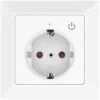 Luminea Home Control Smart Home:WLAN-Unterputz-Steckdose Mit App, Für Siri, Alexa & Google Assistant -Pearl Shop nx4689 0 4