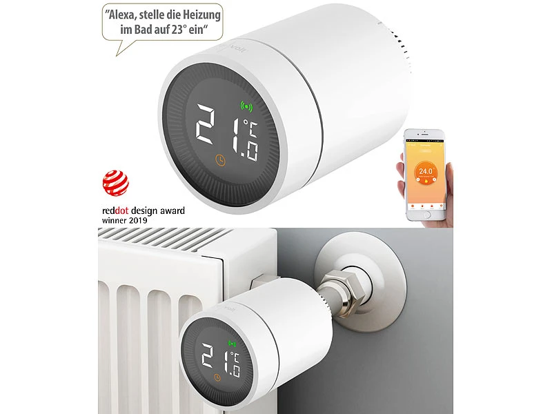 Revolt Smart Thermostat:Smartes Heizkörperthermostat Mit App, Sprachsteuerung & ZigBee-Gateway 3 Revolt Smart Thermostat:Smartes Heizkörperthermostat Mit App, Sprachsteuerung & ZigBee-Gateway