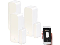 Luminea Home Control Türkontakt WLAN:3er-Set WLAN-Tür- & Fensteralarm Mit App, Für Alexa & Google Assistant 12 Luminea Home Control Türkontakt WLAN:3er-Set WLAN-Tür- & Fensteralarm Mit App, Für Alexa & Google Assistant -Pearl Shop nx4918 6