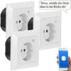 Luminea Home Control Funksteckdose Mit App:WLAN-Unterputz-Steckdose Mit App, Für Siri, Alexa & GA, 3er Pack -Pearl Shop nx4922 11
