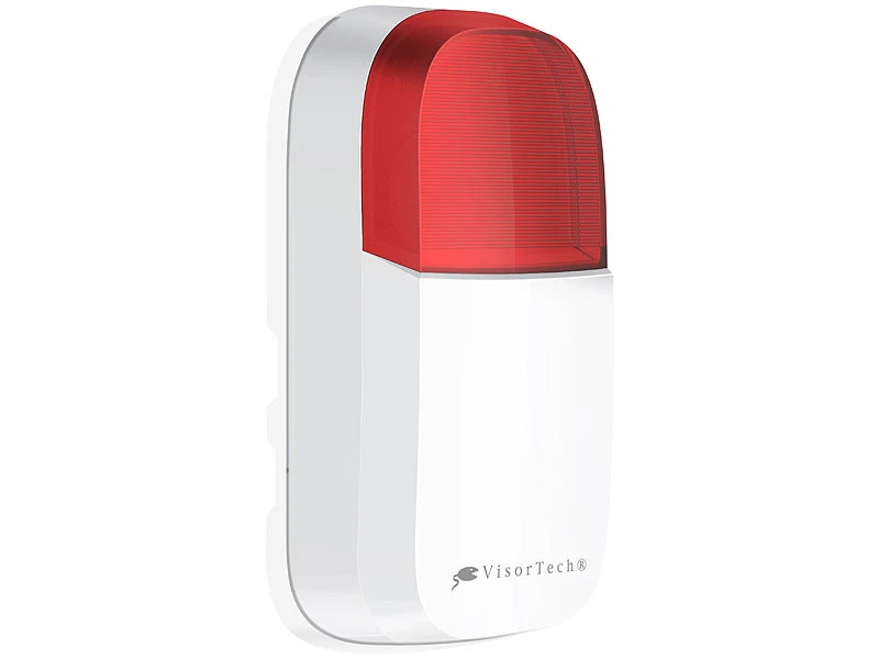 VisorTech Alarmsirene:WLAN-Outdoor-Sirene Mit Blinklicht Und 95 DB, IP54, ELESION-kompatibel 6 VisorTech Alarmsirene:WLAN-Outdoor-Sirene Mit Blinklicht Und 95 DB, IP54, ELESION-kompatibel – Bild 4
