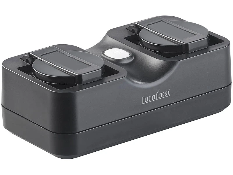 Luminea Home Control WLAN Aufputz Steckdose:2-fach-WLAN-Outdoor-Steckdosenleiste, App, Sprachsteuerung, 15 A, IP44 11 Luminea Home Control WLAN Aufputz Steckdose:2-fach-WLAN-Outdoor-Steckdosenleiste, App, Sprachsteuerung, 15 A, IP44 – Bild 9