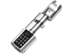 VisorTech Türschließzylinder:Elektronischer Tür-Schließzylinder Mit App, Transponder & Zahlencode -Pearl Shop nx6262 4