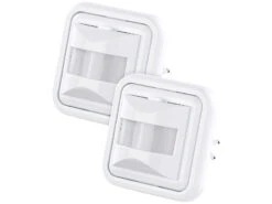 Revolt Lichtsensor:2er-Set Automatische Lichtschalter Mit PIR-Bewegungsmelder