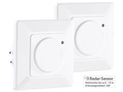 Revolt Schalter:2er-Set Automatische Lichtschalter Mit Radar-Bewegungsmelder