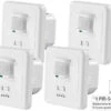 Revolt Lampe Klatschsensor:4er-Set Automatische Lichtschalter Mit PIR- Und Akustik-Sensor -Pearl Shop nx9854 1