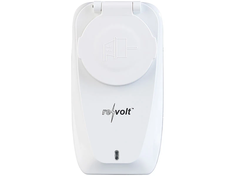 Revolt Funksteckdose Außen:2er-Set Outdoor-Funksteckdosen Mit Fernbedienung, IP44, Bis 3.680 Watt 7 Revolt Funksteckdose Außen:2er-Set Outdoor-Funksteckdosen Mit Fernbedienung, IP44, Bis 3.680 Watt – Bild 6