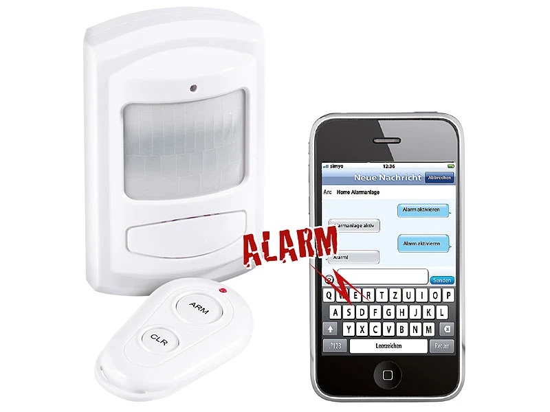 VisorTech Alarmanlage Simkarte:PIR-Bewegungsmelder Mit SIM-Karten-GSM-Funktion, Batteriebetrieb 2 VisorTech Alarmanlage Simkarte:PIR-Bewegungsmelder Mit SIM-Karten-GSM-Funktion, Batteriebetrieb