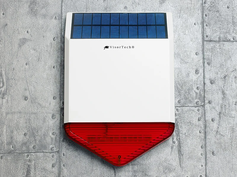 VisorTech GSM Alarmanlage:Autarke Solar-Funk-Alarmanlage Mit Sirene Und Licht-Warnsignal, 110 DB 5 VisorTech GSM Alarmanlage:Autarke Solar-Funk-Alarmanlage Mit Sirene Und Licht-Warnsignal, 110 DB – Bild 3