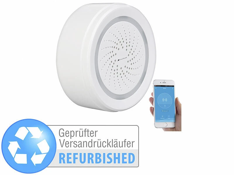 VisorTech Netzwerk Sirene:WLAN-Alarm-Sirene Mit App, Für Alexa, Versandrückläufer 4 VisorTech Netzwerk Sirene:WLAN-Alarm-Sirene Mit App, Für Alexa, Versandrückläufer – Bild 2