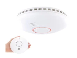 TVPeCee Brandmelder Küche:Vernetzbarer 2in1-Funk-Hitze- & Rauchwarnmelder (Versandrückläufer) -Pearl Shop zx2510 7 1