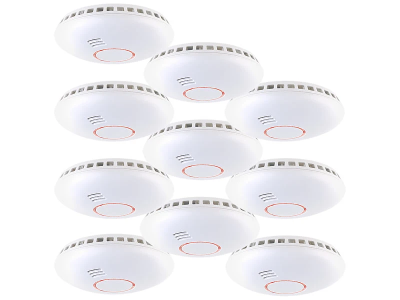 VisorTech Rauchmelder Vernetzt:Vernetzbarer Funk-Hitze- & Rauchwarnmelder RWM-460.f, 85 DB, 10er-Set 4 VisorTech Rauchmelder Vernetzt:Vernetzbarer Funk-Hitze- & Rauchwarnmelder RWM-460.f, 85 DB, 10er-Set – Bild 2