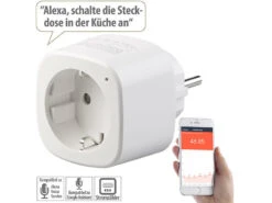 Luminea Home Control 3er-Set WLAN-Steckdosen Mit Energiekostenmesser, App & Sprachsteuerung 21 Luminea Home Control 3er-Set WLAN-Steckdosen Mit Energiekostenmesser, App & Sprachsteuerung -Pearl Shop zx2820 40