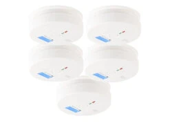 VisorTech Kohlenmonoxydmelder:Digit. Kohlenmonoxid-Melder, LCD-Display, 85dB, EN 50291, 5er-Set -Pearl Shop zx2937 1