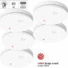 VisorTech Rauchmelder VdS:5er-Set Fotoelektrische Slim-Rauchwarnmelder, 10-Jahres-Batterie, VDS -Pearl Shop zx2944 7