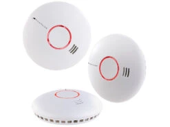 VisorTech Rauchmelder WLAN:3er-Set WLAN-Rauch- & Hitzemelder Mit Weltweiter App-Benachrichtigung -Pearl Shop zx2962 0