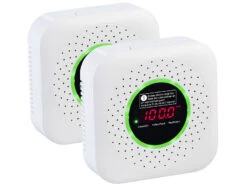 VisorTech Multi-Gasmelder:2er-Set Design-Steckdosen-Multigasmelder Für Erdgas Und Autogas -Pearl Shop zx3029 0